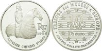 France 10 Francs Treasure of the Museums of Europe: Chinese Horseman - 1996 - Silver - With box and certificate - Proof