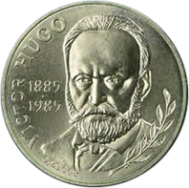 France 10 Francs Victor Hugo - 1985 - Argent - Sans boite et certificat - BU