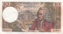 France 10 Francs Voltaire - 02-01-1969 Serial Q.464