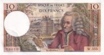 France 10 Francs Voltaire - 05-02-1970 Serial W.555