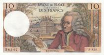 France 10 Francs Voltaire - 07-12-1972 Serial S.826