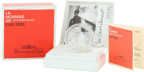 France 10 Francs Yves Saint Laurent - 2000 - Silver - With box and certificate - Proof