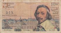 France 10 NF Richelieu - 01-09-1960 - Serial A.123