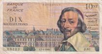 France 10 NF Richelieu - 07-04-1960 - Serial J.61