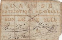 France 10 sols - Deux-Sèvres - Caisse patriotique de Melle - 1792