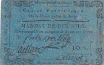 France 10 Sols - Maine et loire - Caisse Patriotique de Baugé - 08-06-1792