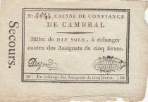 France 10 sols - Nord - Cambrai confidence fund - 1792