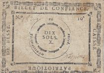 France 10 Sols - Sarthe - Caisse patriotique de Bessé - 1792 - Non retrouvé