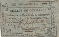 France 10 sols - Yvelines - Monfort l\'Amaury municipality - 20-09-1791