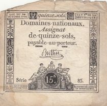 France 10 Sous Women, Liberty cap (24-10-1792) - Sign. Buttin - Serial 83