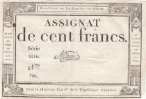 France 100 Francs - 18 Nivose An III - (07.01.1795) -  Sign. Mane - Série 3316