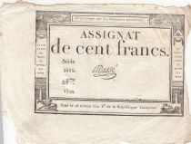 France 100 Francs - 18 Nivose An III - (07.01.1795) -  Sign. Massé - Série 3316