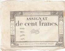 France 100 Francs - 18 Nivose An III - (07.01.1795) -  Sign. Masse - Série 3932