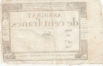 France 100 Francs - 18 Nivose An III - (07.01.1795) - Sign. Bajot - Serial 485