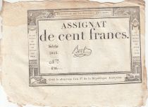 France 100 Francs - 18 Nivose An III - (07.01.1795) - Sign. Bert - Serial 5255