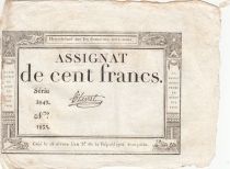 France 100 Francs - 18 Nivose An III - (07.01.1795) - Sign. Chevrot - Serial 2849