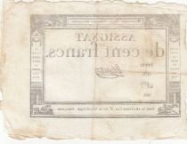 France 100 Francs - 18 Nivose An III - (07.01.1795) - Sign. Chevrot - Serial 476