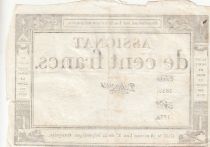 France 100 Francs - 18 Nivose An III - (07.01.1795) - Sign. Dehogues - Serial 2859