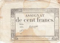 France 100 Francs - 18 Nivose An III - (07.01.1795) - Sign. Dehogues - Serial 2859