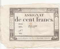 France 100 Francs - 18 Nivose An III - (07.01.1795) - Sign. Dehogues - Serial 3932