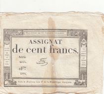 France 100 Francs - 18 Nivose An III - (07.01.1795) - Sign. Fere - Serial 5255