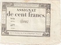 France 100 Francs - 18 Nivose An III - (07.01.1795) - Sign. Gautry - Serial 5255