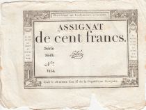 France 100 Francs - 18 Nivose An III - (07.01.1795) - Sign. Gibier - Serial 2849