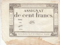 France 100 Francs - 18 Nivose An III - (07.01.1795) - Sign. Gibier - Serial 946