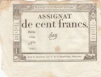 France 100 Francs - 18 Nivose An III - (07.01.1795) - Sign. Haze - Serial 1334