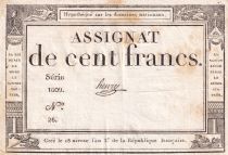 France 100 Francs - 18 Nivose An III - (07.01.1795) - Sign. Henry - Serial 1609