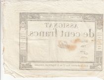 France 100 Francs - 18 Nivose An III - (07.01.1795) - Sign. Lassia - Serial 729