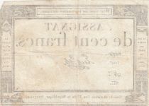 France 100 Francs - 18 Nivose An III - (07.01.1795) - Sign. Le Noble - Serial 1047