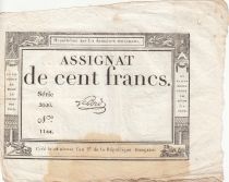 France 100 Francs - 18 Nivose An III - (07.01.1795) - Sign. Lehord - Serial 2020