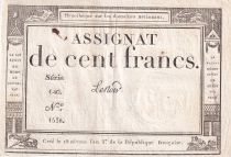 France 100 Francs - 18 Nivose An III - (07.01.1795) - Sign. Lenoir - Serial 640 - P.78