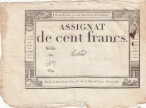 France 100 Francs - 18 Nivose An III - (07.01.1795) - Sign. Lenoir - Serial 84