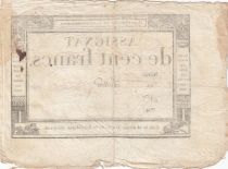 France 100 Francs - 18 Nivose An III - (07.01.1795) - Sign. Lenoir - Serial 84