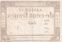 France 100 Francs - 18 Nivose An III - (07.01.1795) - Sign. Lenoir - Serial 859