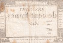 France 100 Francs - 18 Nivose An III - (07.01.1795) - Sign. Lenoir - Serial 859