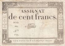 France 100 Francs - 18 Nivose An III - (07.01.1795) - Sign. Mane - Série 484