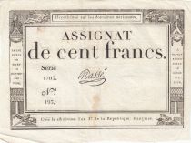 France 100 Francs - 18 Nivose An III - (07.01.1795) - Sign. Masse - Série 1703