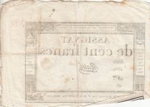 France 100 Francs - 18 Nivose An III - (07.01.1795) - Sign. Masse-Serie2331