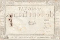 France 100 Francs - 18 Nivose An III - (07.01.1795) - Sign. Ogé - Serial 3920