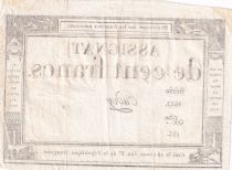 France 100 Francs - 18 Nivose An III - (07.01.1795) - Sign. Oudry - Serial 1652