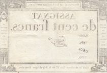 France 100 Francs - 18 Nivose An III - (07.01.1795) - Sign. Taizy - Serial 1879