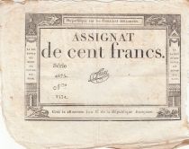 France 100 Francs - 18 Nivose An III - (07.01.1795) - Sign. Tuet - Serial 4175