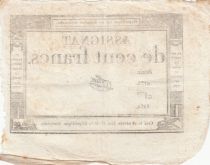 France 100 Francs - 18 Nivose An III - (07.01.1795) - Sign. Tuet - Serial 4175