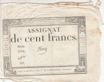 France 100 Francs - 18 Nivose An III - (07.01.1795) - Sign. Vienoz - Serial 3578