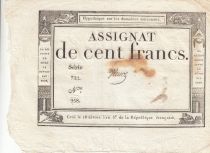 France 100 Francs - 18 Nivose An III - (07.01.1795) - Sign. Vienoz - Serial 722