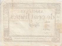 France 100 Francs - 18 Nivose An III - (07.01.1795) - Sign. Vorgier - Serial 5255