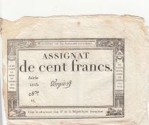 France 100 Francs - 18 Nivose An III - (07.01.1795) - Sign. Vorgier - Serial 5255